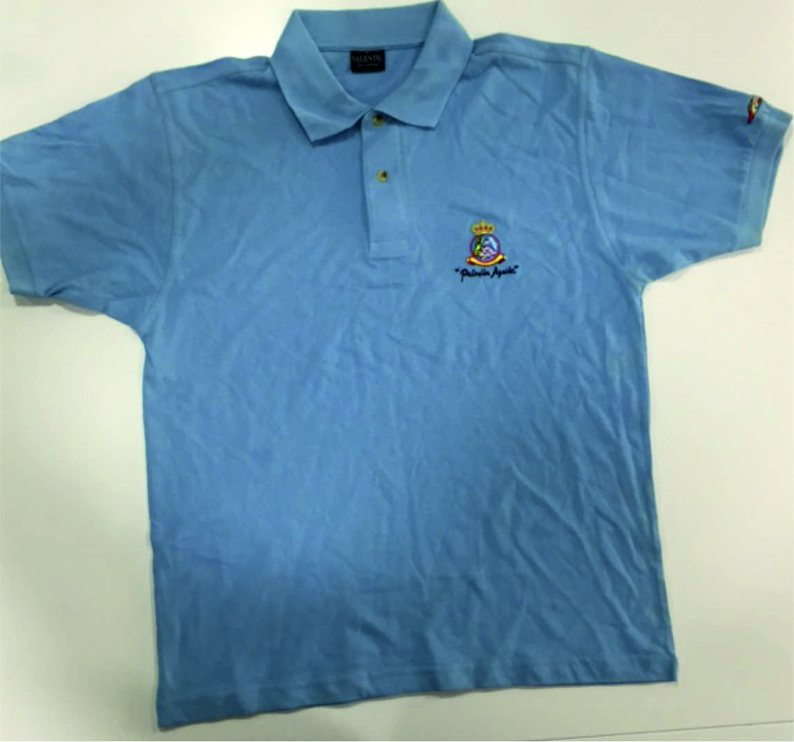 Polo Caballero bordado " Patrulla Águila + C-101 " azul claro si